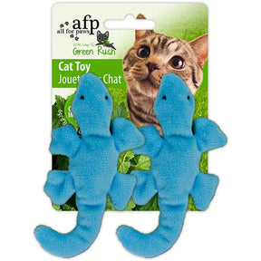 All For Paws Green Rush Gecko med kattmynta 6 cm