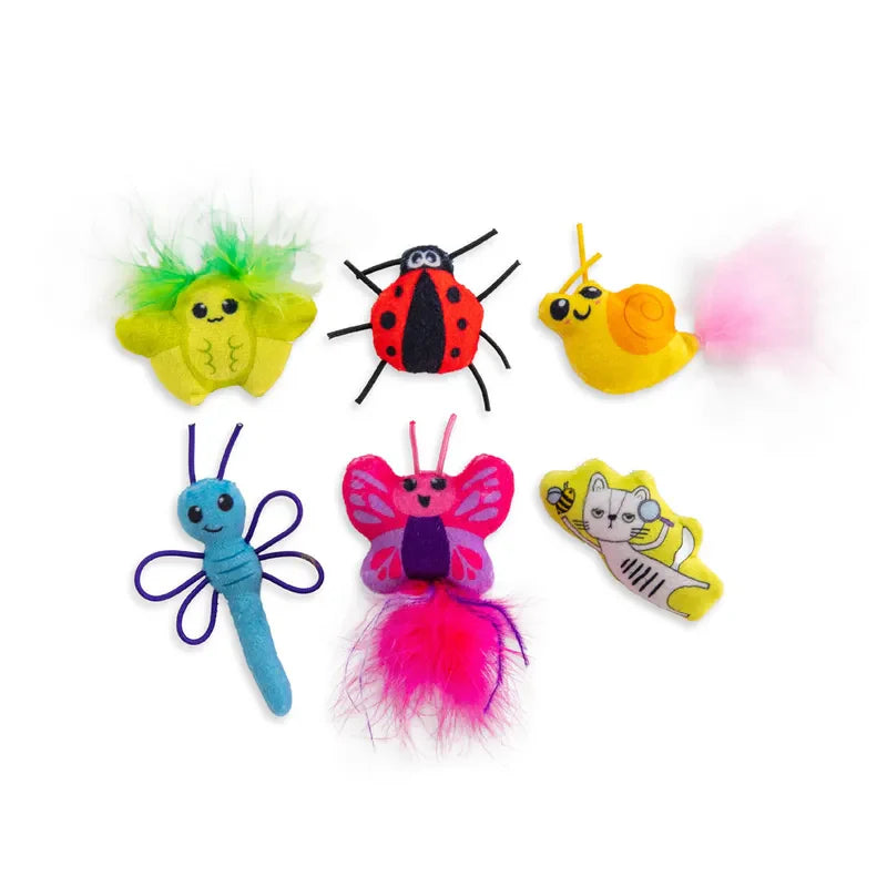  Catstages Cute As A Bug 6-pack kattleksaker