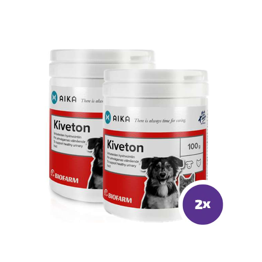 AIKA Kiveton kassidele ja koertele 2 x 100 g TOPELTPAKK