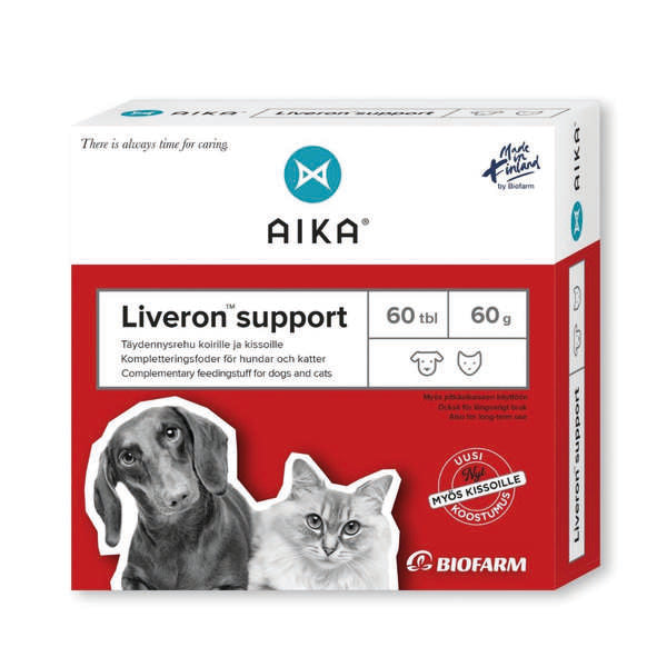 AIKA Liveron Support för hundar och katter 60 tabletter
