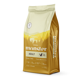 Monster Dog Original Adult kuivtoit koertele kana ja kalkuniga,