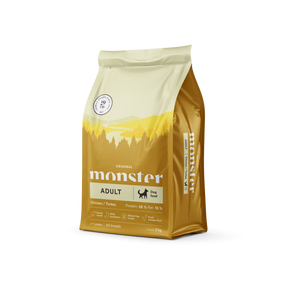 Monster Dog Original Adult Chicken-Turkey 2 kg för hundar