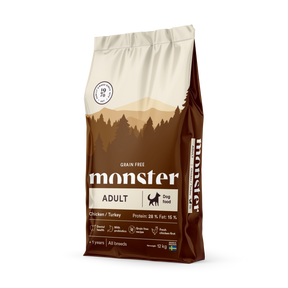 Monster Dog Grain Free Adult All Breed teraviljavaba kuivtoit koertele kana ja kalkuniga,