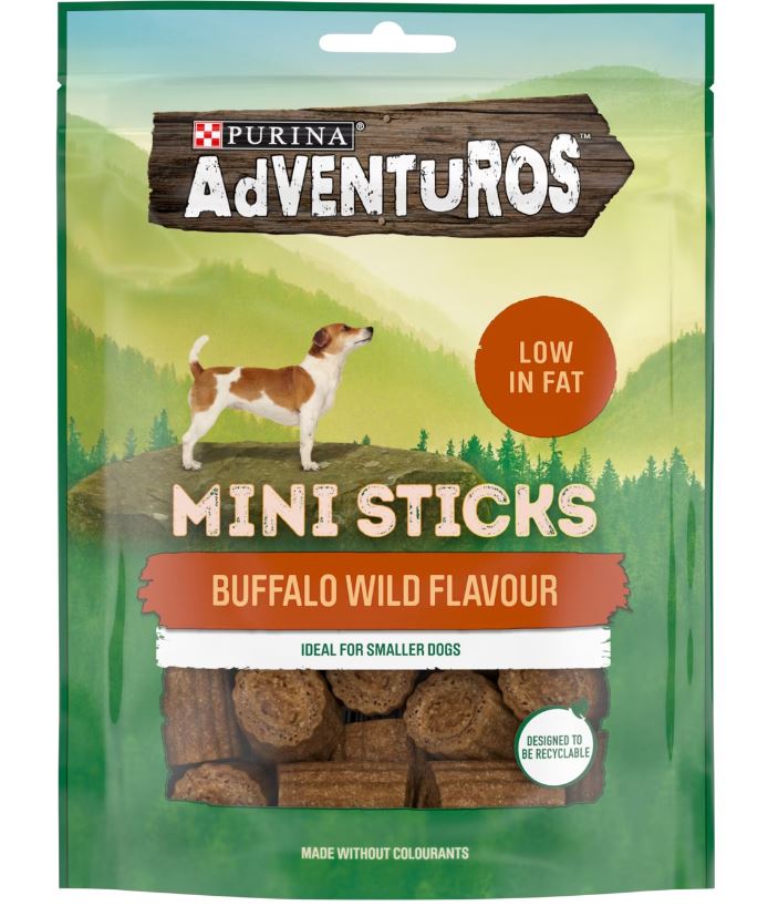 AdVENTuROS Sticks Buffalo godis för små hundar 90 g
