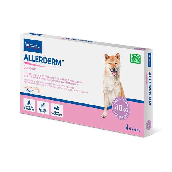 Allerderm Spot-On lösning för hund 6 x 4 ml