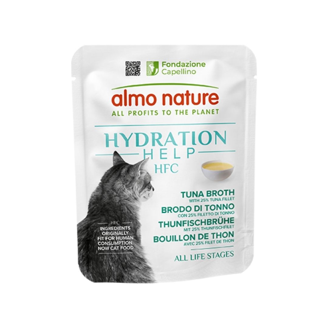 Almo Nature HFC Hydration Help Tonfiskbuljong med tonfiskfilé 50 g för katter