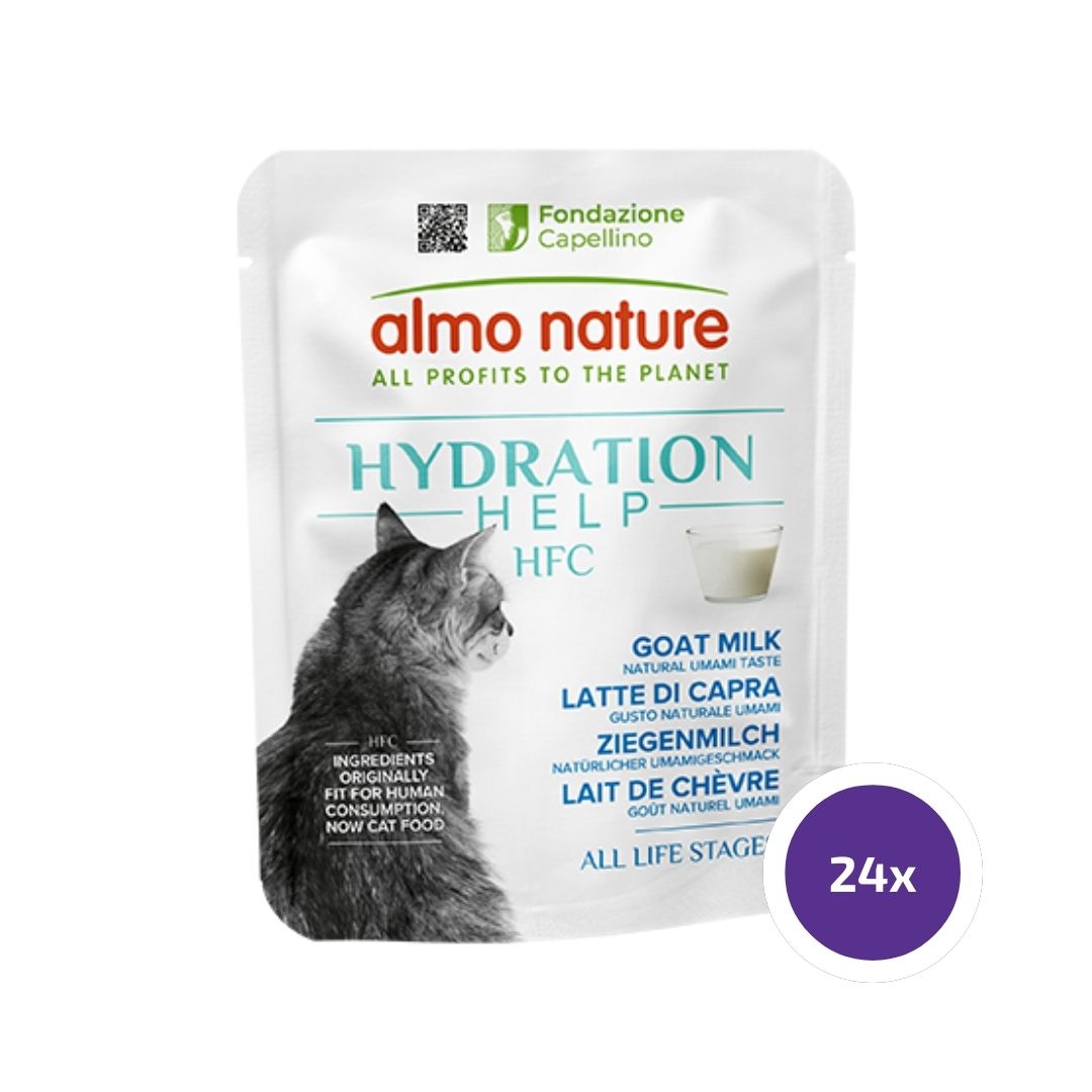Almo Nature HFC Hydration Help Getmjölk 24 x 50 g för katter