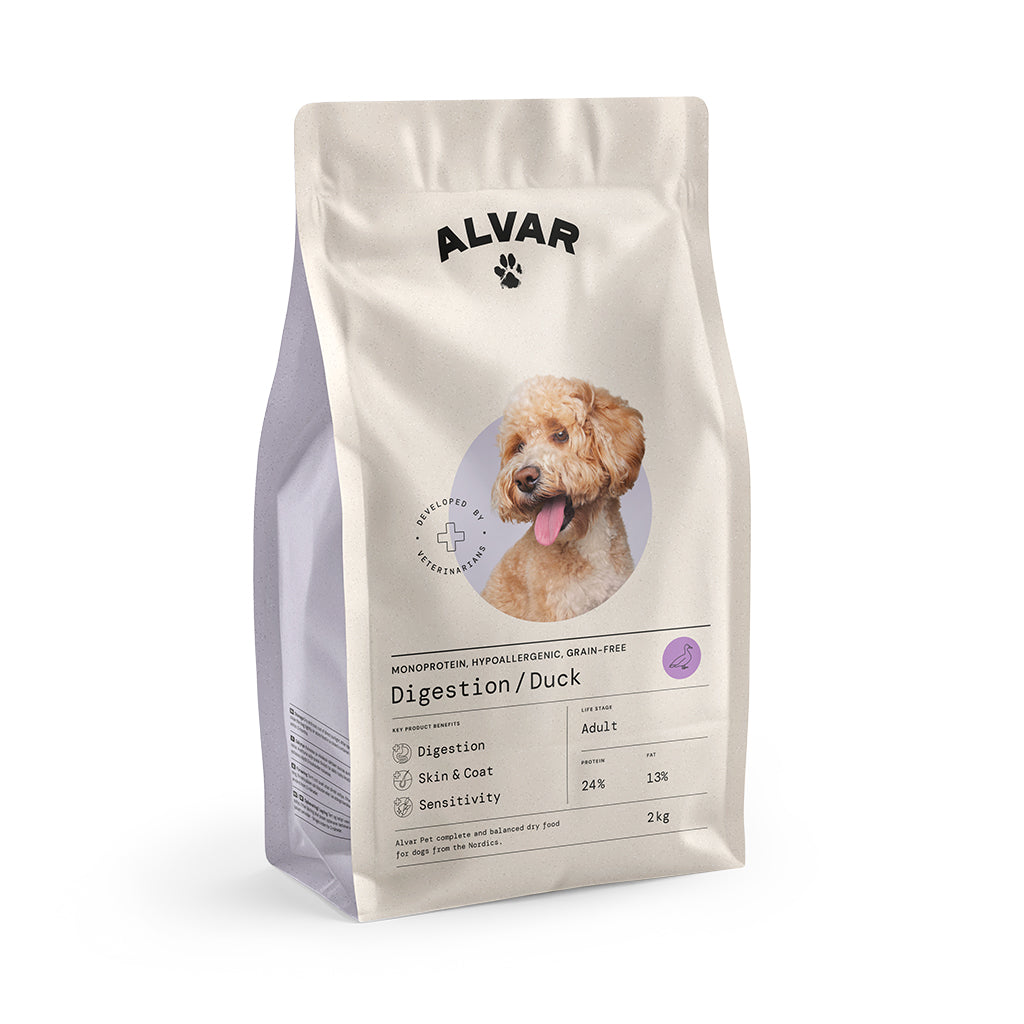Alvar Pet Digestion/Duck kuivtoit koertele 2 x 7 kg SOODUSKOMPLEKT