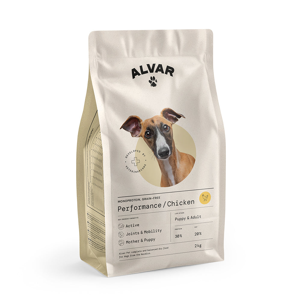 Alvar Pet Performance/Chicken dry food for dogs 2 x 7 kg SAVE PACK