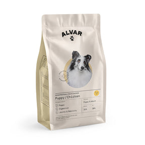 Alvar Pet Puppy/Chicken kuivtoit kutsikatele 2 x 7 kg SOODUSKOMPLEKT