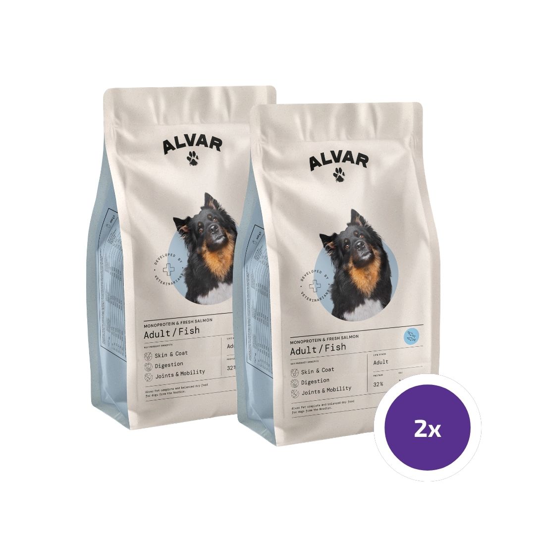 Alvar Pet Adult/Fish kuivtoit koertele 2 x 7 kg SOODUSKOMPLEKT