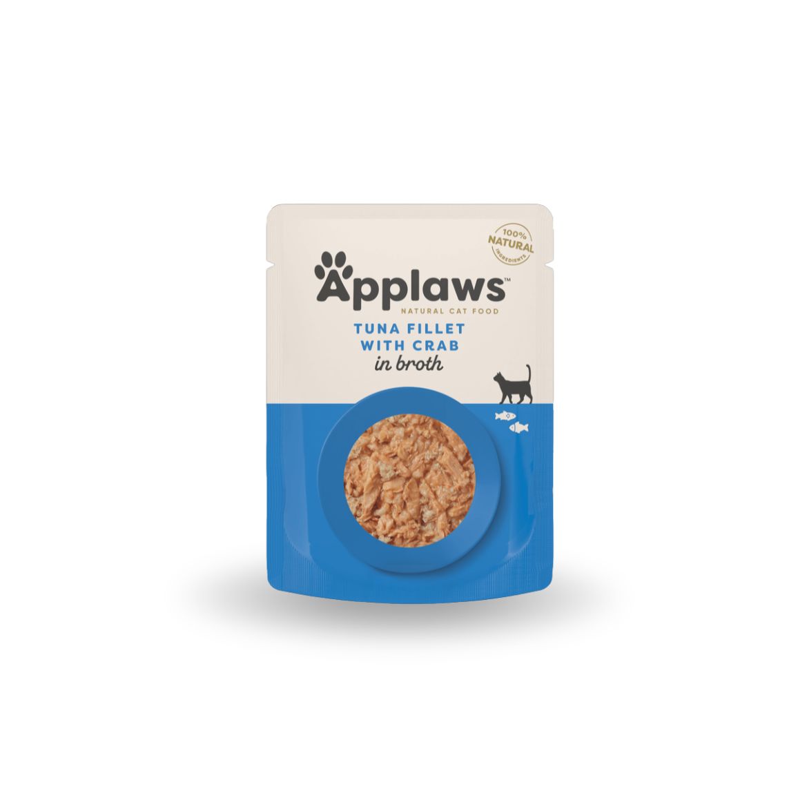 Applaws katt tonfiskfilé & krabba 70 g portionspåse