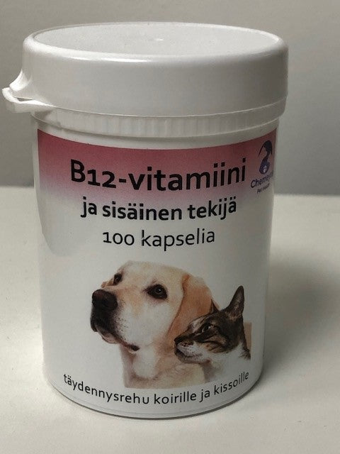 Chemeyes vitamin B12 + intrinsic factor för hundar och katter 100 kapslar