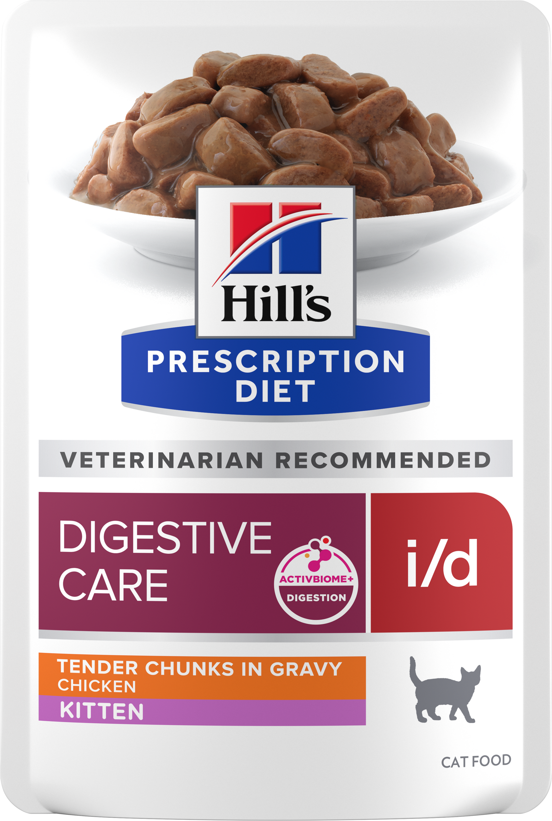 Hill's Prescription Diet i/d Digestive Care våtfoder med kyckling för kattungar 12 x 85 g