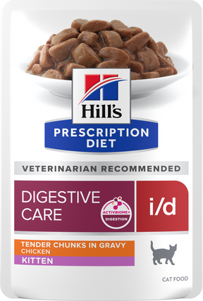 Hill's Prescription Diet i/d Digestive Care våtfoder med kyckling för kattungar 12 x 85 g