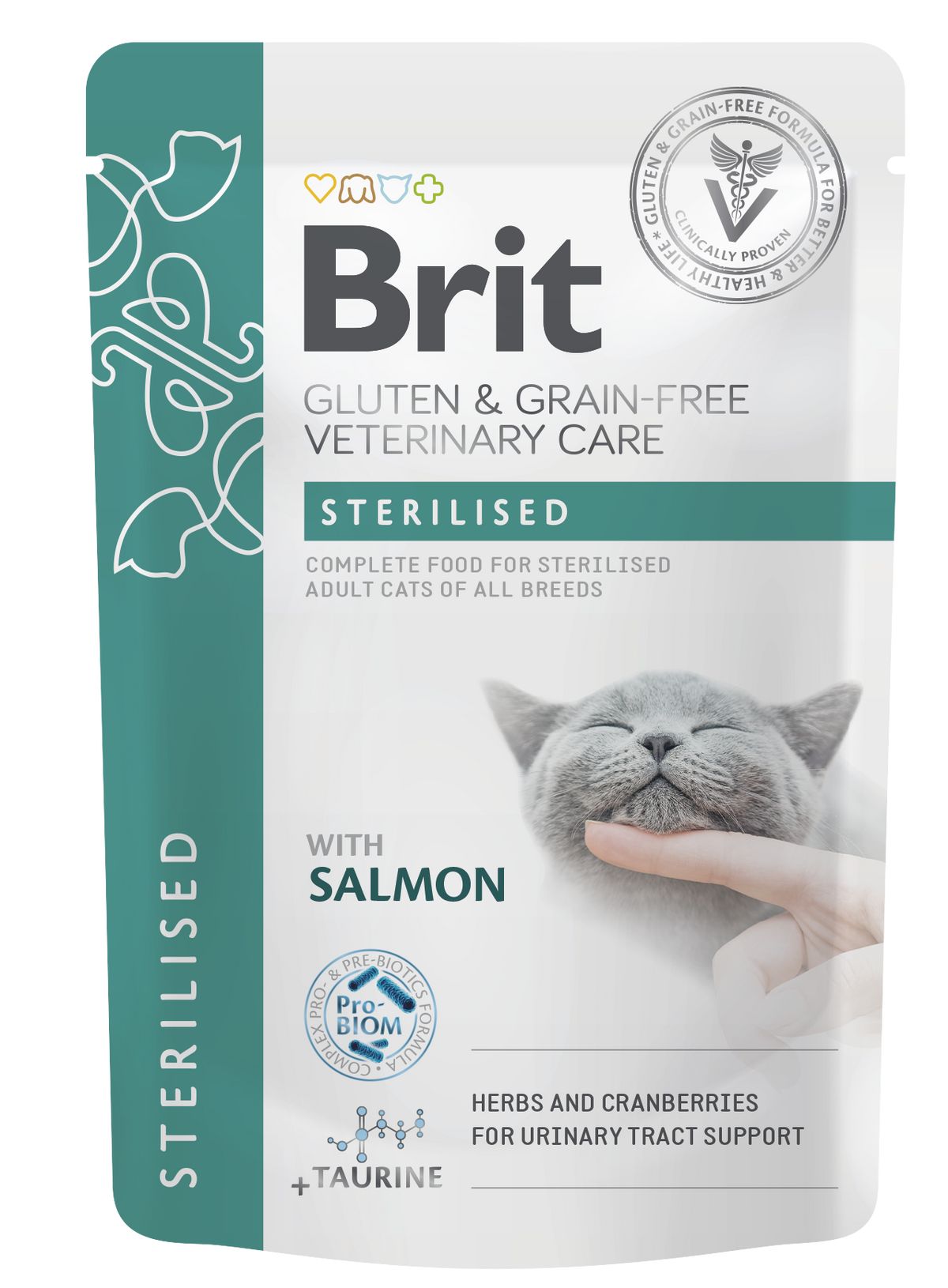 Brit Pouch Sterilised with Salmon wetfood for cat 85 g