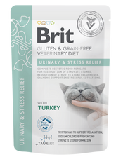 Brit Pouch Urinary & Stress Relief med Kalkon 85 g för katter