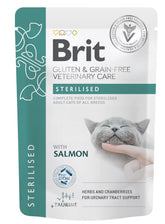 Brit Pouch Sterilised with Salmon wetfood for cat 85 g