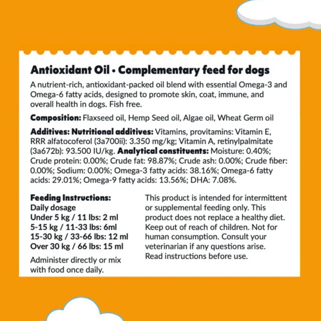 Bellylabs Antioxidant Oil 250 ml för hund