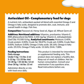 Bellylabs Antioxidant Oil 250 ml för hund