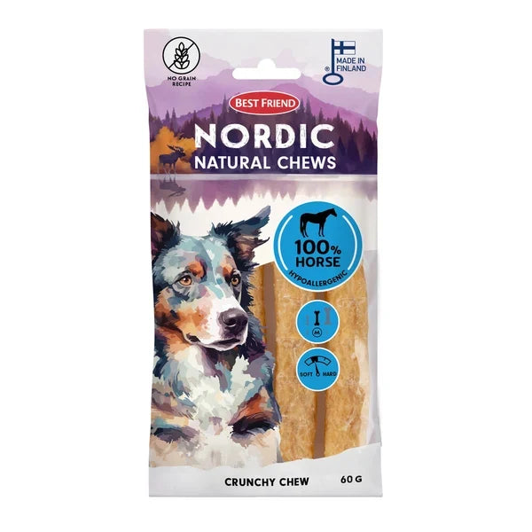 Best Friend Nordic Horse Hypoallergenic Crunchy Chews 12 cm 4-pack 60 g