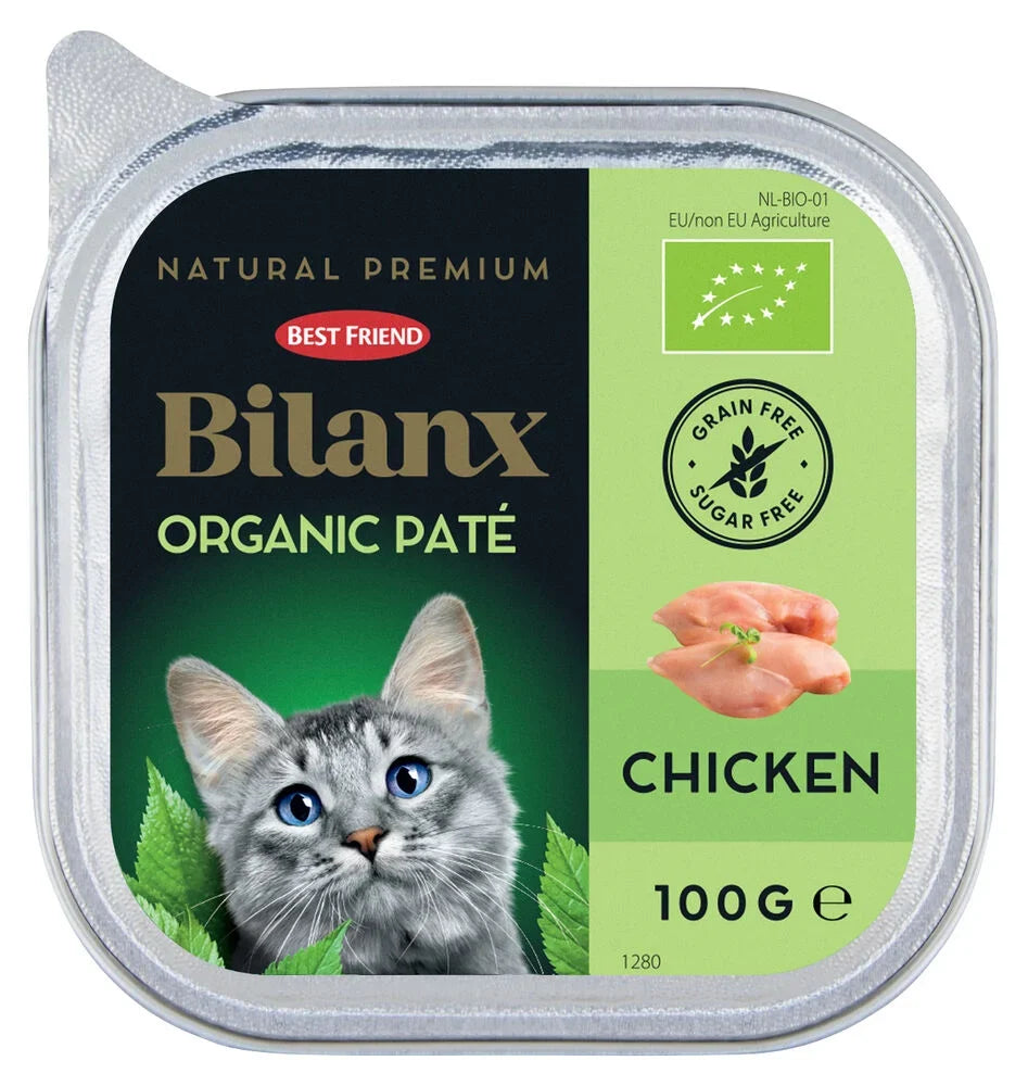 Best Friend Bilanx Ekologisk kycklingpaté för katter 16 x 100 g