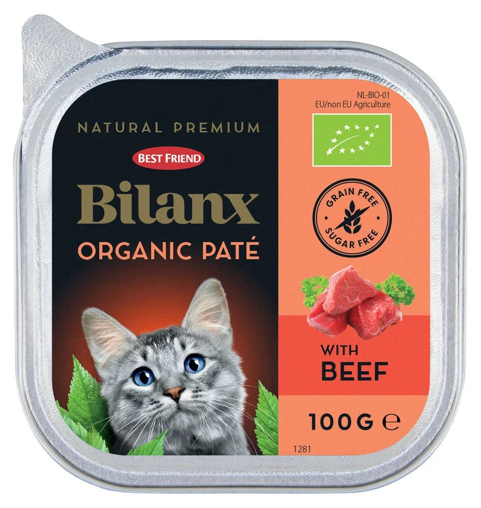 Best Friend Bilanx ekologisk nötpaté för katter 16 x 100 g