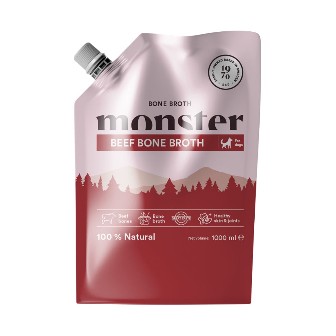 Monster Dog Bone Broth Beef för hundar