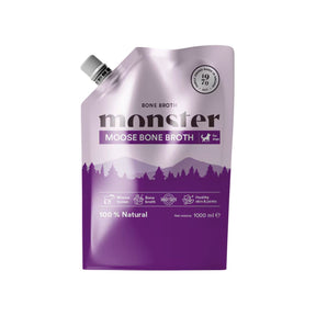 Monster Dog Bone Broth Moose benbuljongen för hund