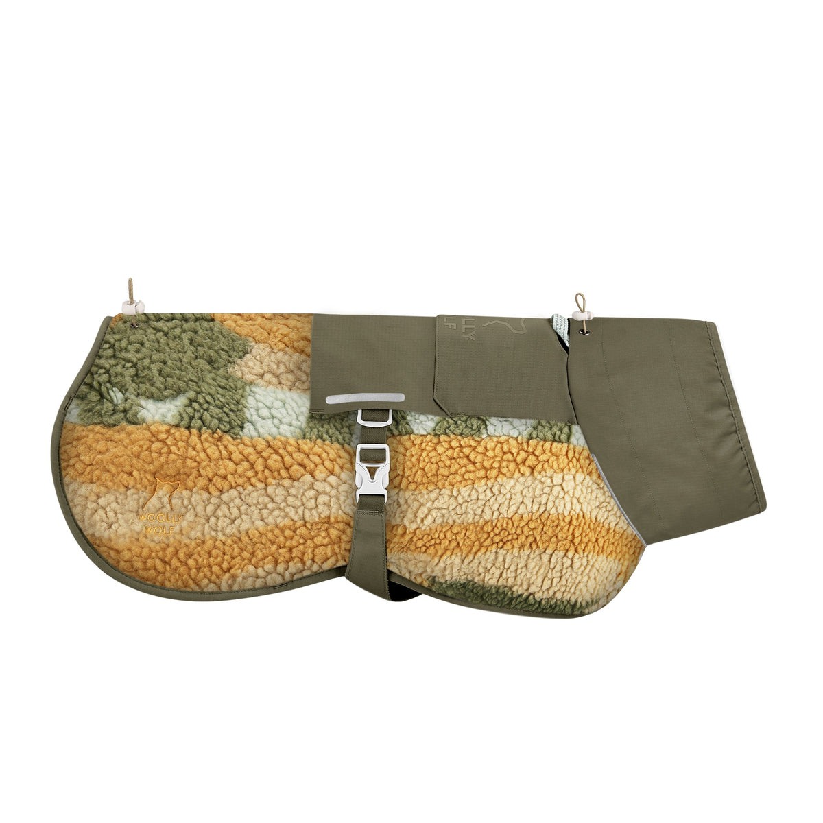 Woolly Wolf Borealis Pile Fleece-jacka för hund