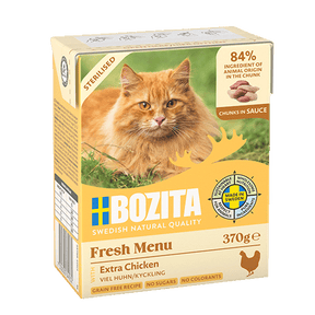 Bozita Sterilised Extra kyckling i sås för katter 6 x 370 g