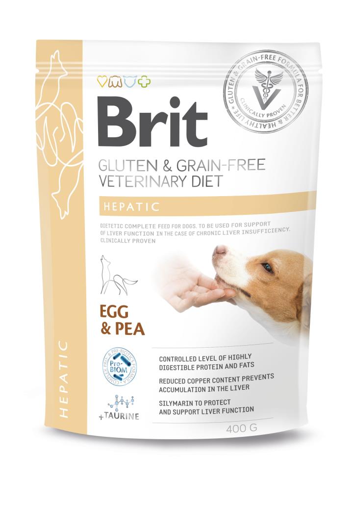Brit Veterinary Diet Hepatic Egg & Pea för hundar