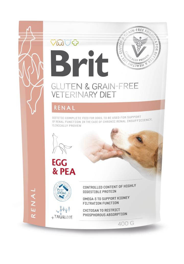 Brit Veterinary Diet Renal Egg & Pea för hundar