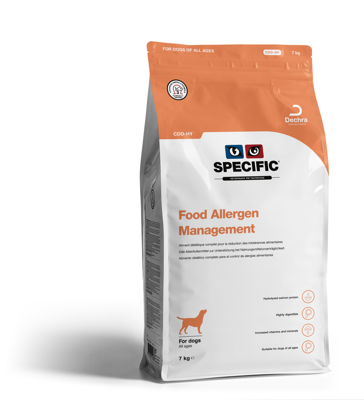 Specific CDD-HY Food Allergen Management för Hund