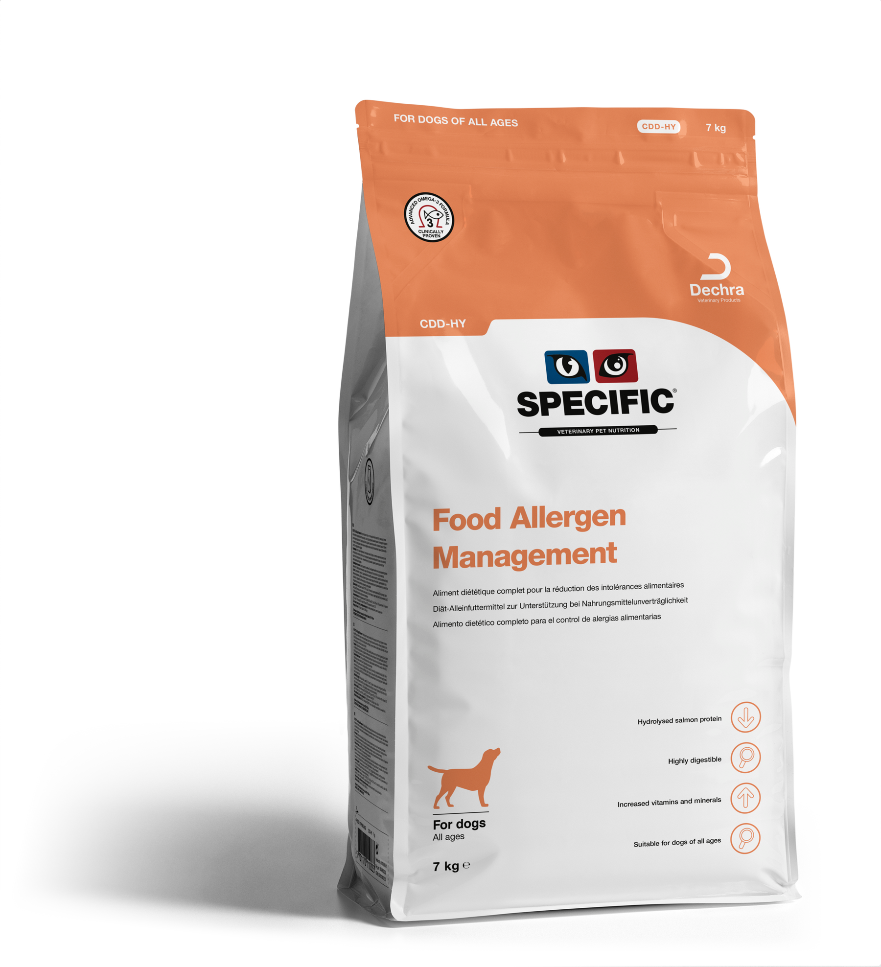 Specific CDD-HY Food Allergen Management för Hund