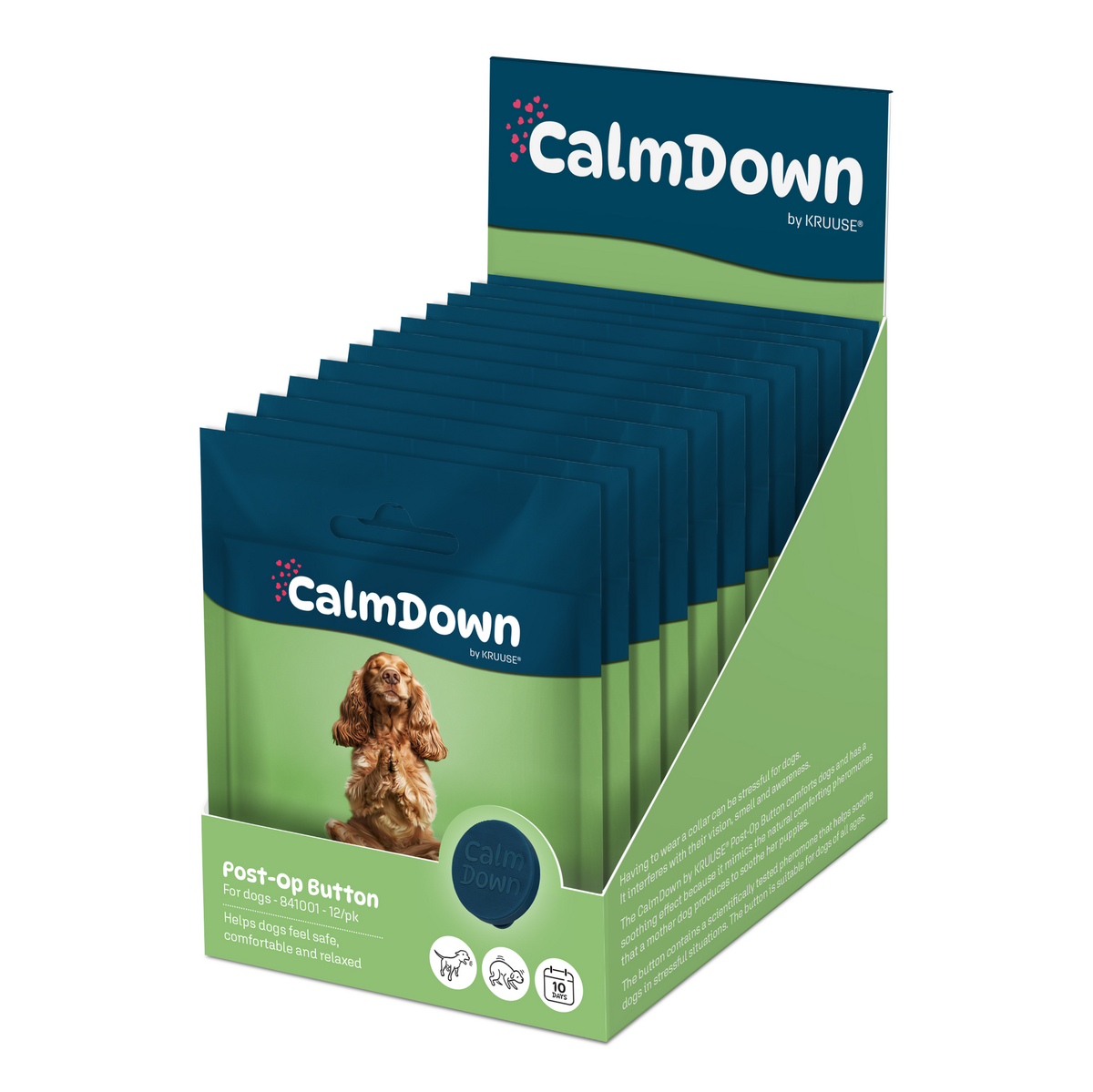 CalmDown by KRUUSE Postoperativ Knapp, för hund 1 st