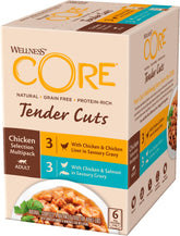 Core Tender Cuts Chicken Multipack såsurval för katter 6 x 85 g