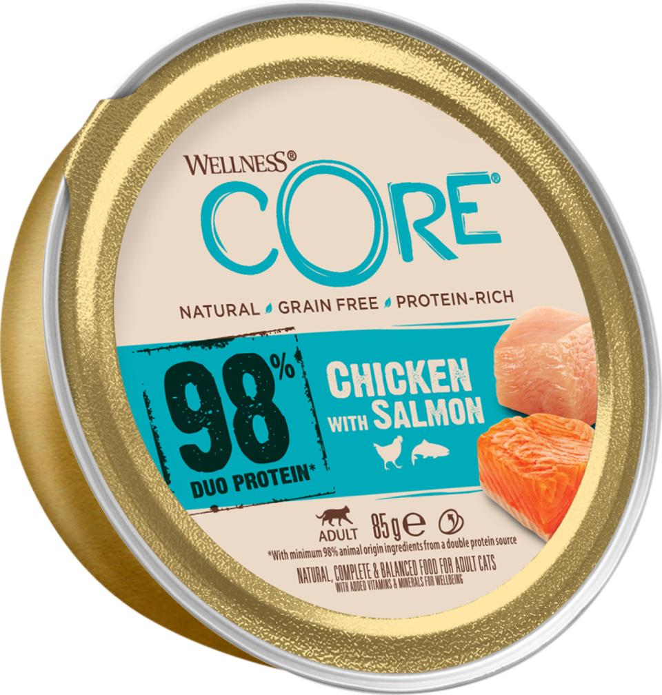 Core cat 98% chicken & salmon för katter 85 g