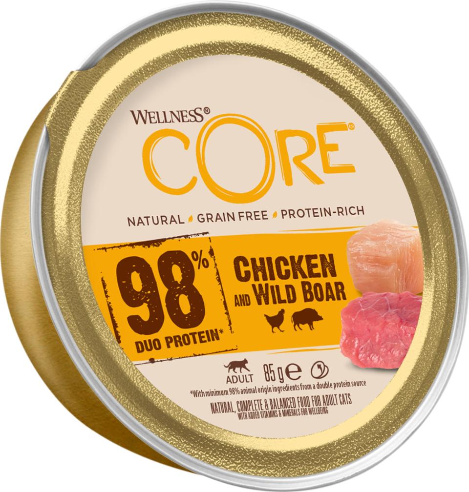 Core cat 98% chicken & boar för katter 85 g