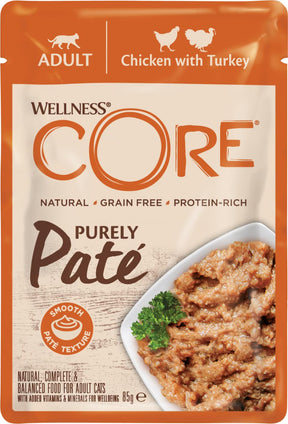 Core adult Purely Paté chicken & turkey för katter 85 g