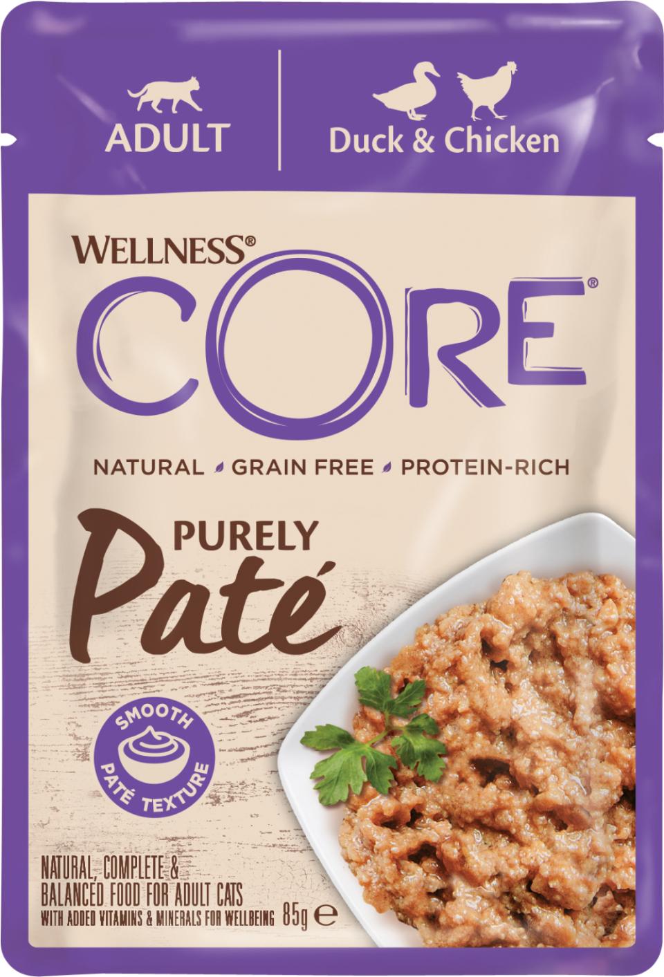 Core adult Purely Paté duck & chicken för katter 85 g