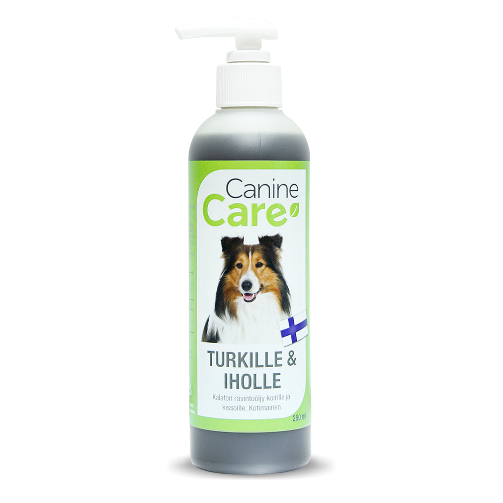 CanineCare Päls- och hudolja 250 ml för hundar och katter