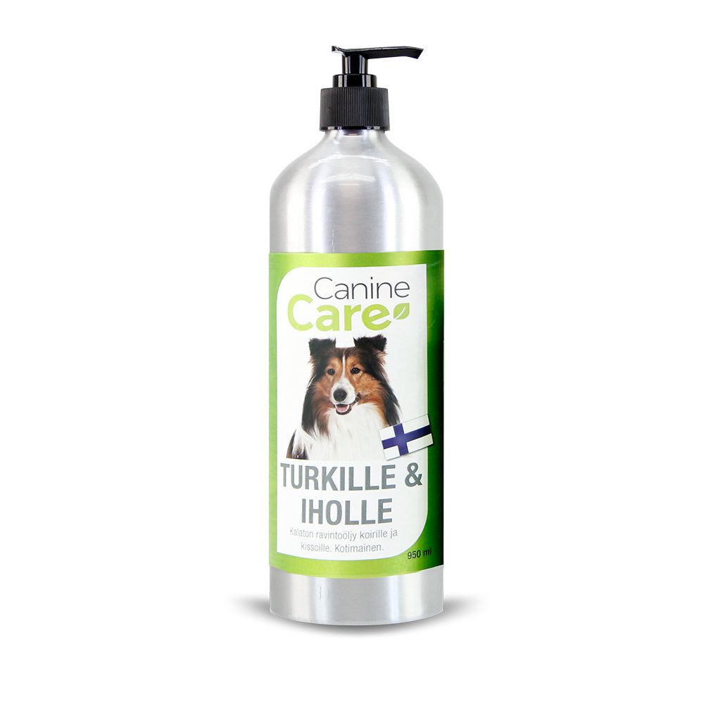 CanineCare Päls- och hudolja 950 ml för hundar och katter