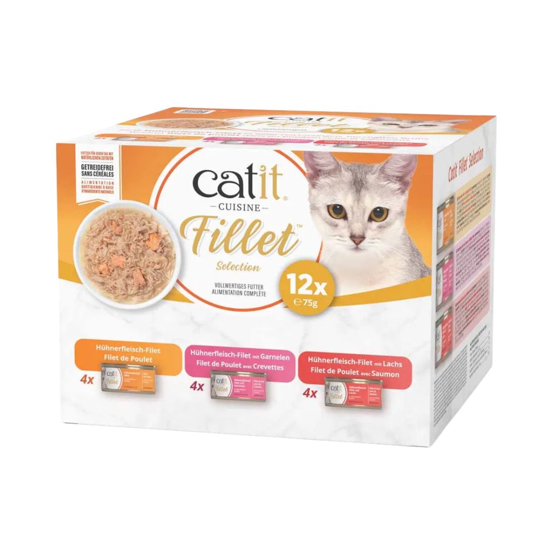 Catit Cuisine Chicken Fillet Variopack för katt 12 x 75 g