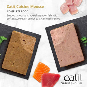 Catit Cuisine Mousse Chicken & Ham för katt 12 x 90 g FLERPACK