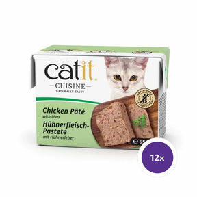 Catit Cuisine Pate Chicken & Liver för katt 12 x 95 g FLERPACK
