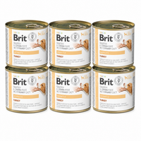 Brit Veterinary Diet Hepatic Turkey för hundar 6 x 200 g