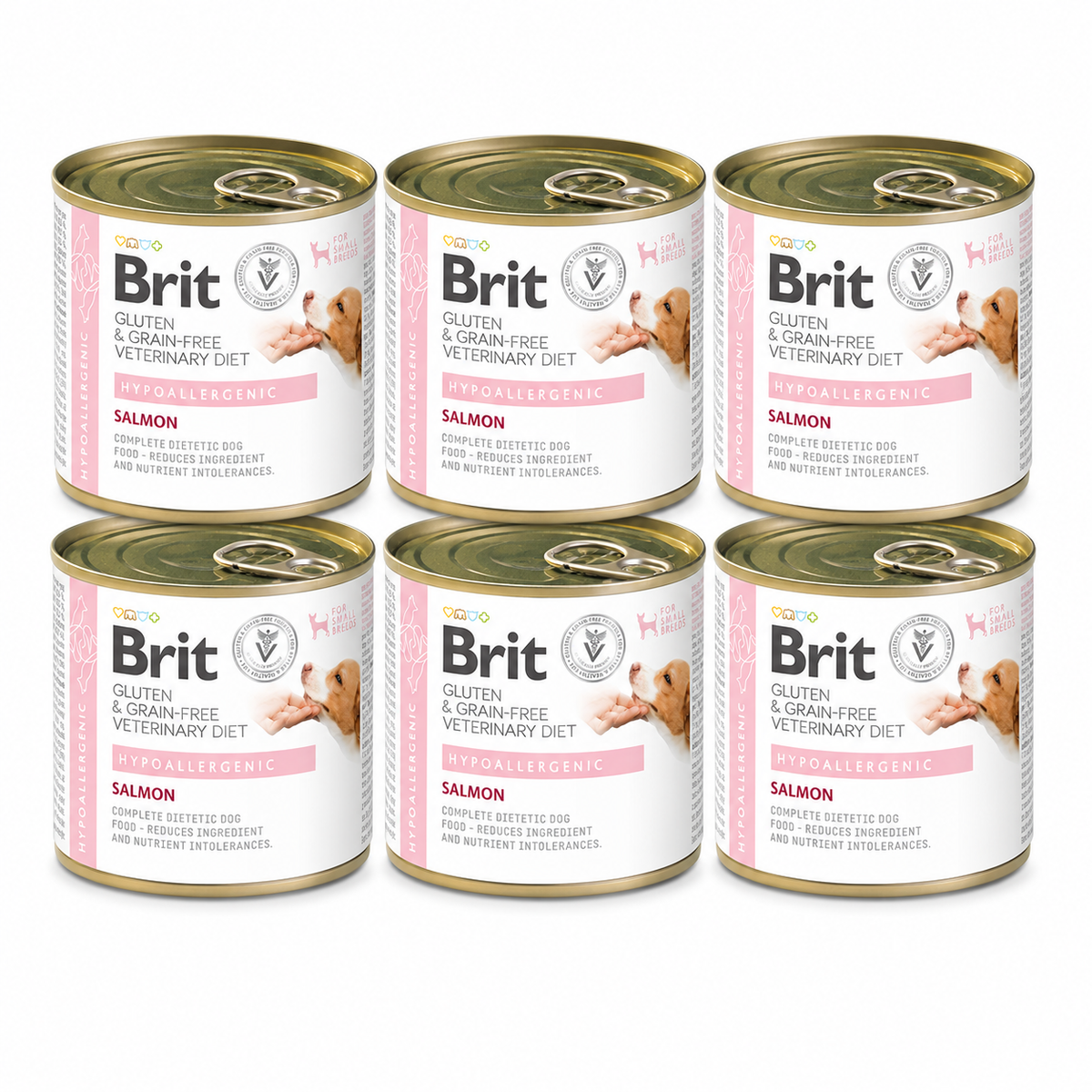 Brit Veterinary Diet Hypoallergenic Salmon för hundar 6 x 200 g