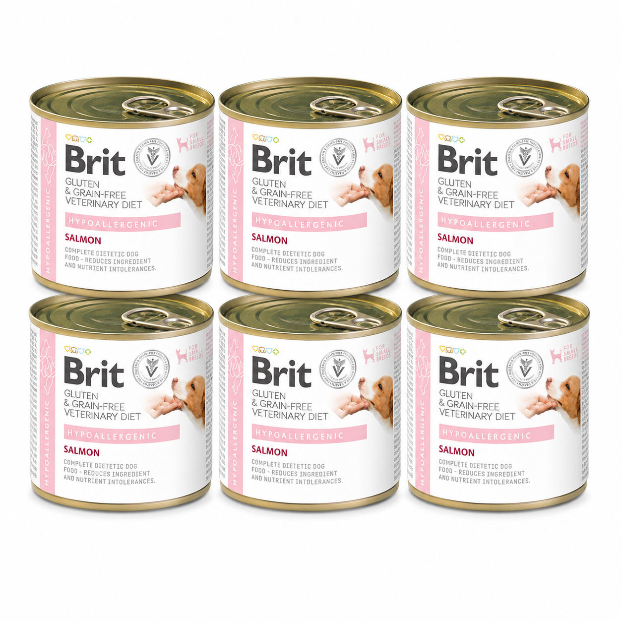 Brit Veterinary Diet Hypoallergenic Salmon för hundar 6 x 200 g