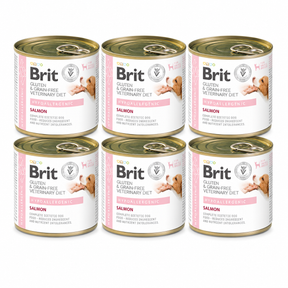 Brit Veterinary Diet Hypoallergenic Salmon för hundar 6 x 200 g